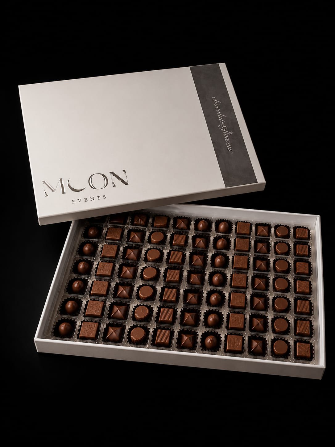 بوكس مستطيل رصاصي كبير 77 قطعة Large gray rectangular box,77 pcs