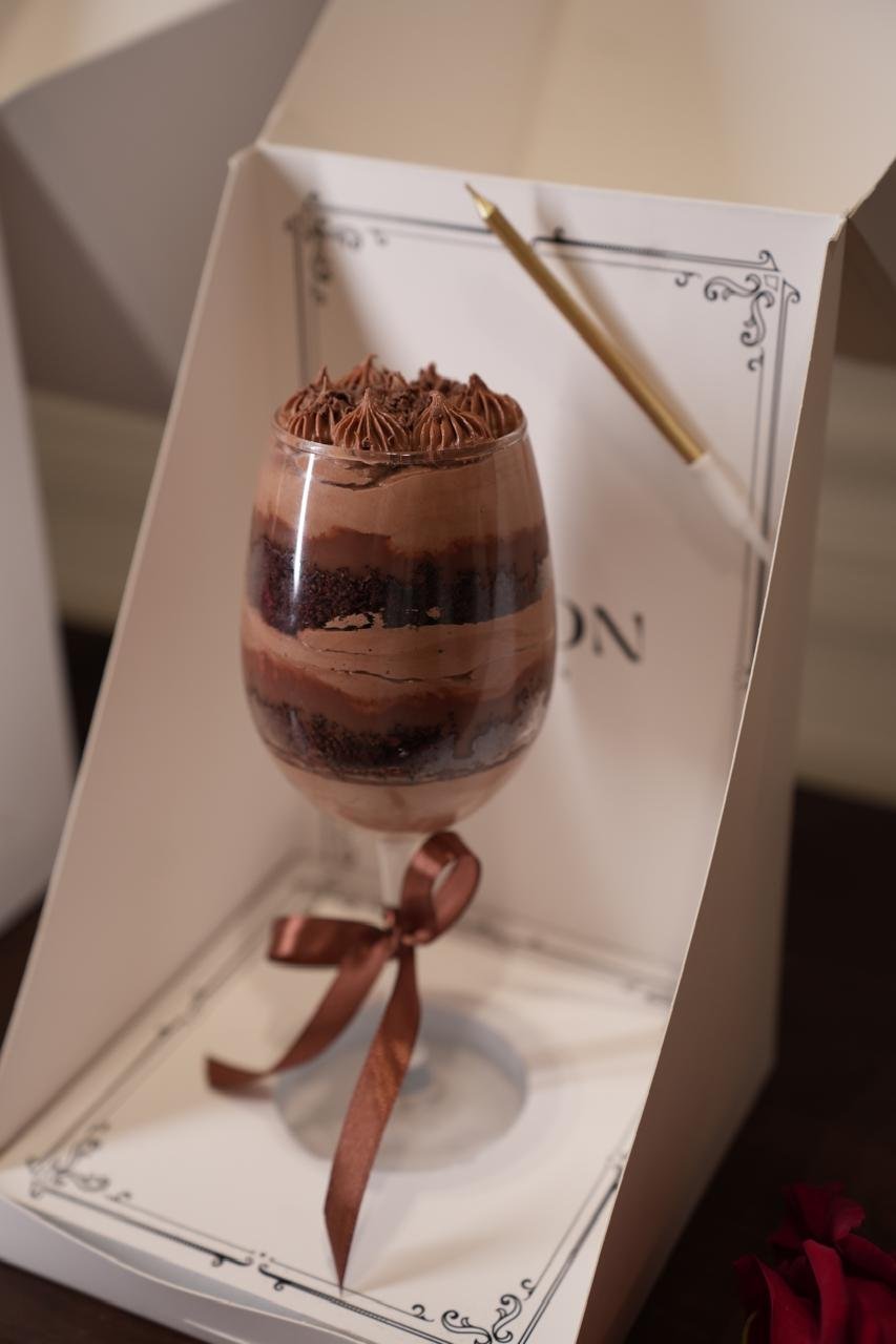 ترند جلاس كيك شوكلت Chocolate Glass Cake Trend
